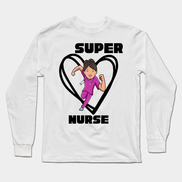 Certified Nurses Day -super nurse Long Sleeve T-Shirt by UltraPod